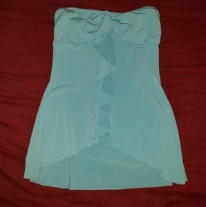 Strapless Top Turquoise
